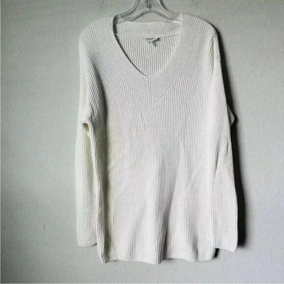 Haven Well Within Ribbed Long Sleeve Sweater S cashmere blend coastal preppy - Picture 3 of 4